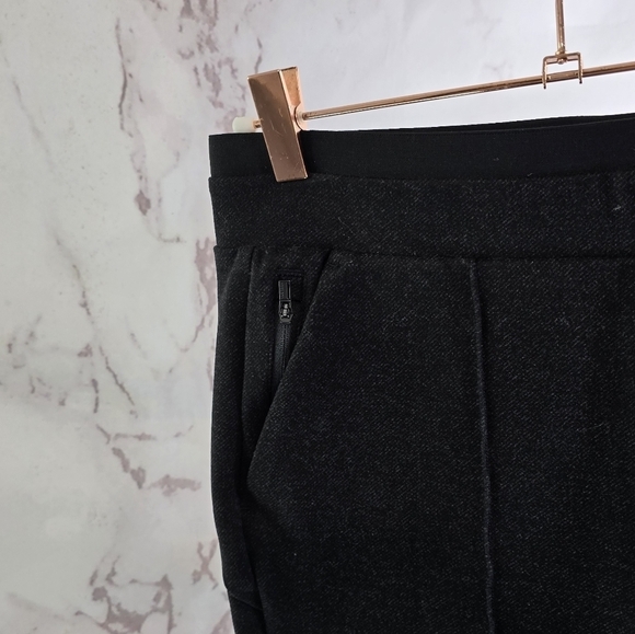 Athleta Pants Womens XS P Black Venice Heathered Pintuck Pull On High Rise - Picture 3 of 13